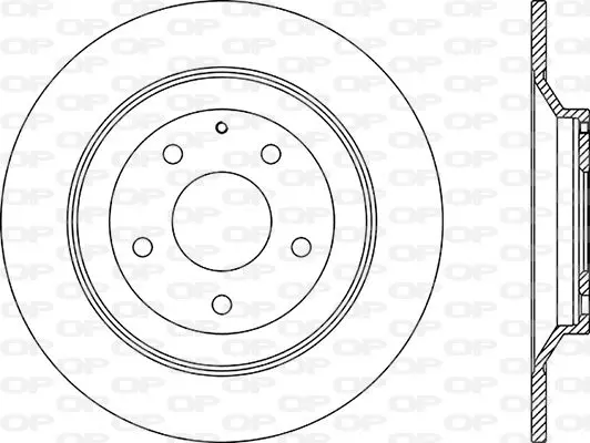 Handler.Part Brake disc OPEN PARTS BDR270510 1