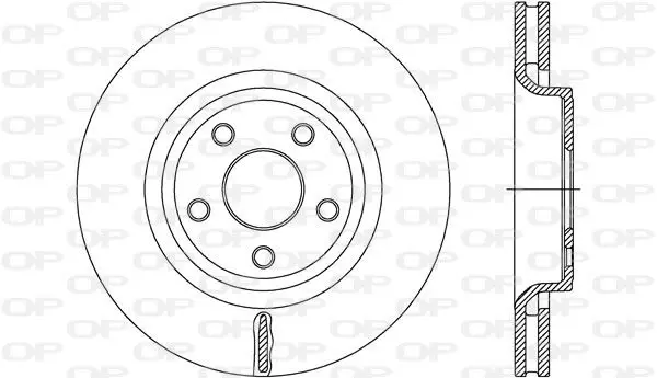 Handler.Part Brake disc OPEN PARTS BDR271220 1