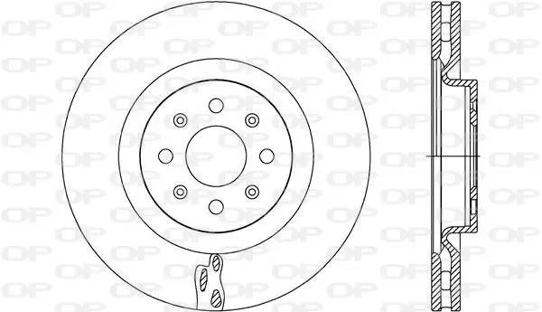 Handler.Part Brake disc OPEN PARTS BDR277220 1