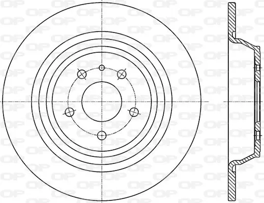 Handler.Part Brake disc OPEN PARTS BDRS173225 1