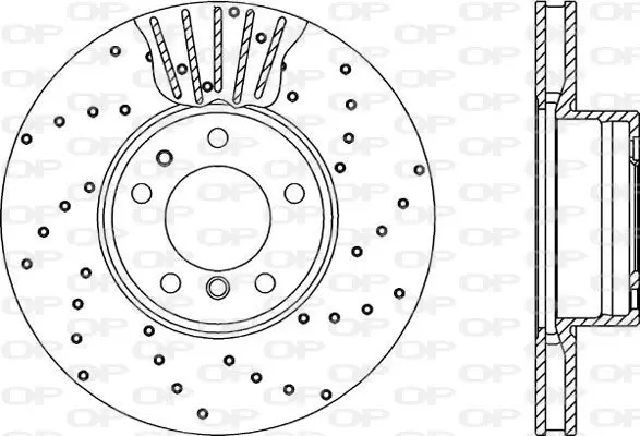 Handler.Part Brake disc OPEN PARTS BDRS109625 1