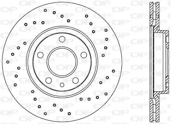 Handler.Part Brake disc OPEN PARTS BDRS166425 1