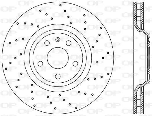 Handler.Part Brake disc OPEN PARTS BDRS244825 1