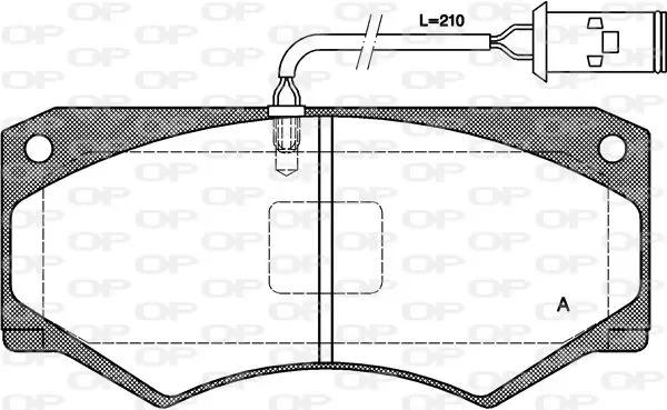 Handler.Part Brake pad set, disc brake OPEN PARTS BPA004752 1