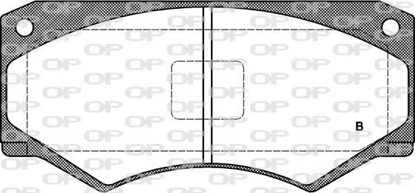 Handler.Part Brake pad set, disc brake OPEN PARTS BPA004752 2