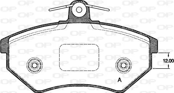 Handler.Part Brake pad set, disc brake OPEN PARTS BPA001401 2