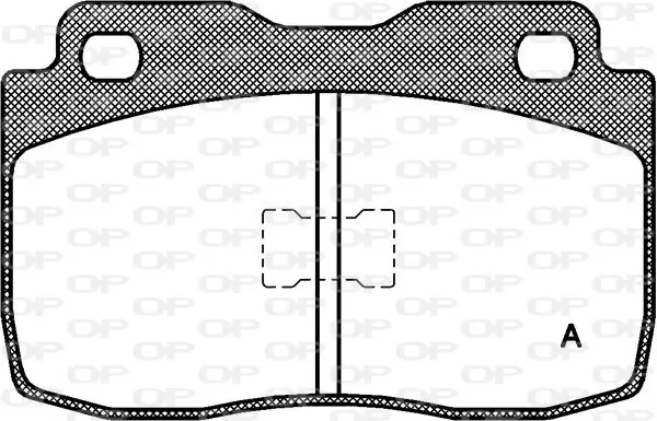 Handler.Part Brake pad set, disc brake OPEN PARTS BPA011400 1