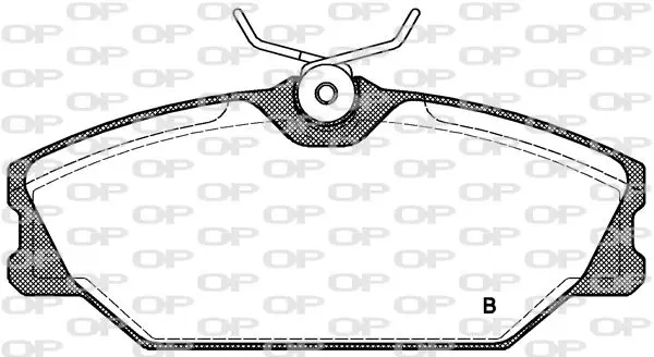 Handler.Part Brake pad set, disc brake OPEN PARTS BPA020802 2