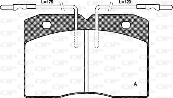 Handler.Part Brake pad set, disc brake OPEN PARTS BPA021104 1