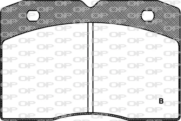 Handler.Part Brake pad set, disc brake OPEN PARTS BPA021104 2