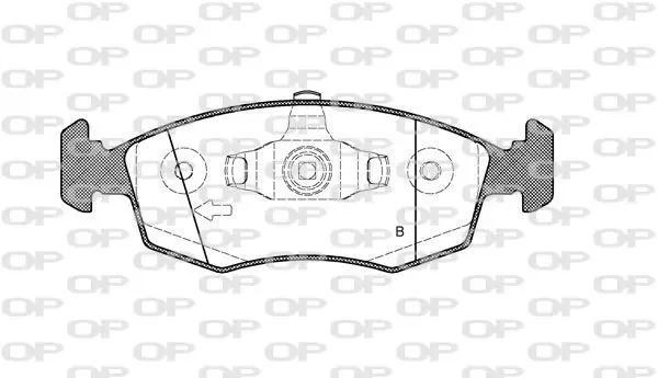 Handler.Part Brake pad set, disc brake OPEN PARTS BPA017250 2