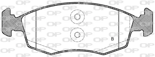 Handler.Part Brake pad set, disc brake OPEN PARTS BPA017252 2