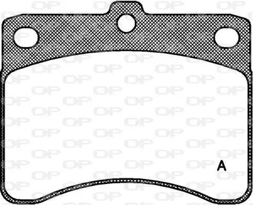 Handler.Part Brake pad set, disc brake OPEN PARTS BPA023200 1