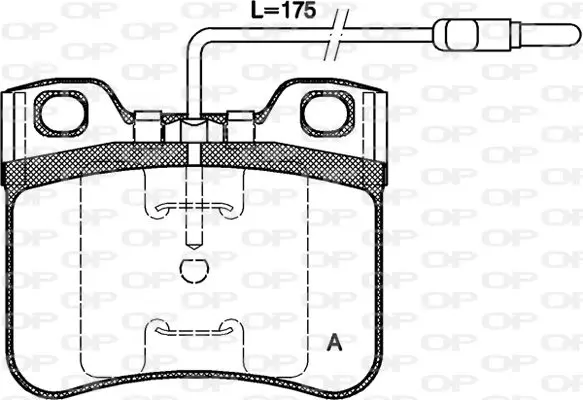 Handler.Part Brake pad set, disc brake OPEN PARTS BPA024714 1