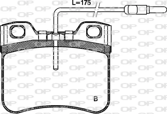 Handler.Part Brake pad set, disc brake OPEN PARTS BPA024714 2