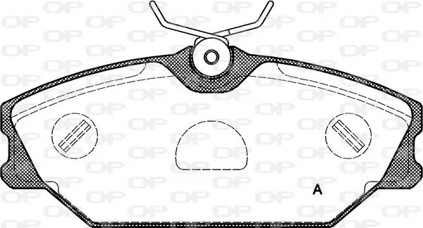 Handler.Part Brake pad set, disc brake OPEN PARTS BPA020800 1