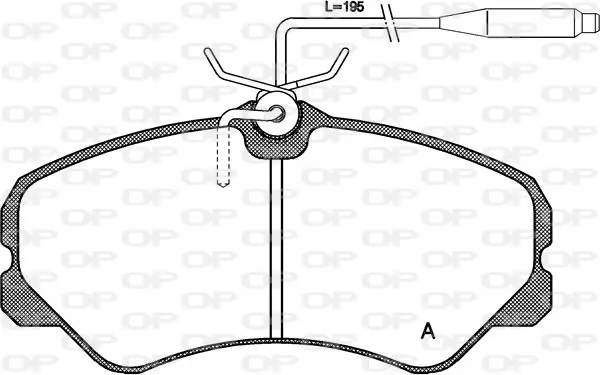 Handler.Part Brake pad set, disc brake OPEN PARTS BPA026102 1