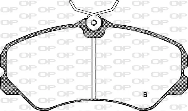 Handler.Part Brake pad set, disc brake OPEN PARTS BPA026102 2