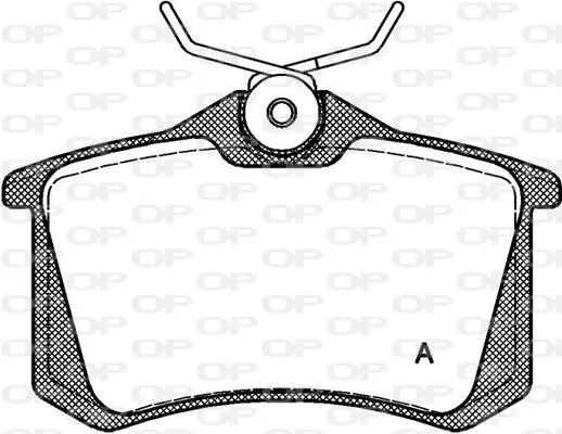 Handler.Part Brake pad set, disc brake OPEN PARTS BPA026310 1