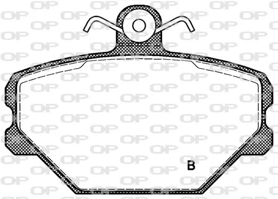 Handler.Part Brake pad set, disc brake OPEN PARTS BPA026402 2