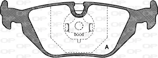 Handler.Part Brake pad set, disc brake OPEN PARTS BPA026530 1