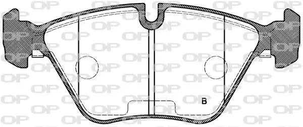 Handler.Part Brake pad set, disc brake OPEN PARTS BPA027015 2