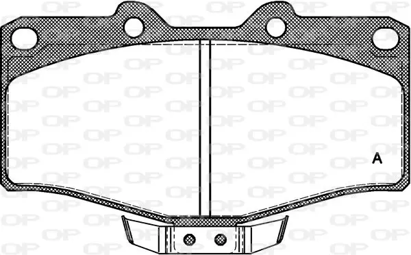 Handler.Part Brake pad set, disc brake OPEN PARTS BPA031504 1