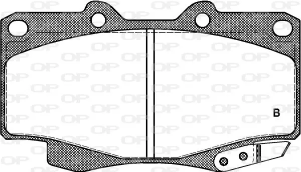 Handler.Part Brake pad set, disc brake OPEN PARTS BPA031504 2