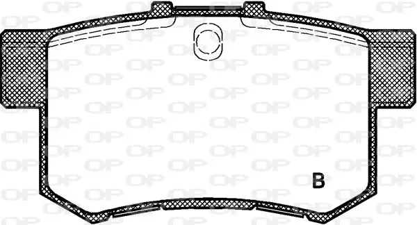 Handler.Part Brake pad set, disc brake OPEN PARTS BPA032522 2