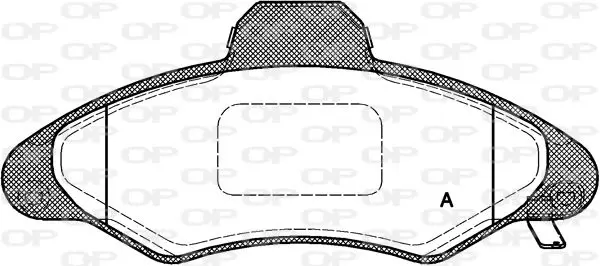 Handler.Part Brake pad set, disc brake OPEN PARTS BPA033104 1