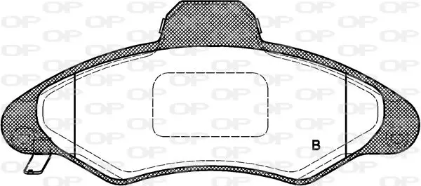 Handler.Part Brake pad set, disc brake OPEN PARTS BPA033104 2