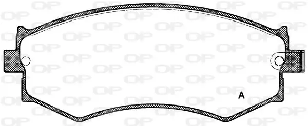 Handler.Part Brake pad set, disc brake OPEN PARTS BPA035004 1