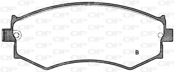 Handler.Part Brake pad set, disc brake OPEN PARTS BPA035004 2