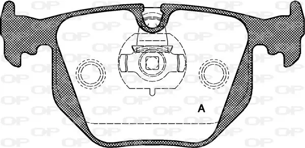 Handler.Part Brake pad set, disc brake OPEN PARTS BPA038130 1