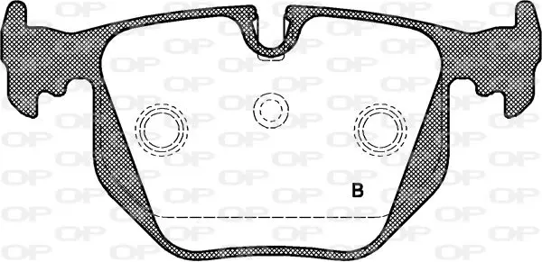 Handler.Part Brake pad set, disc brake OPEN PARTS BPA038130 2