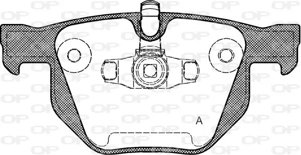 Handler.Part Brake pad set, disc brake OPEN PARTS BPA038170 1