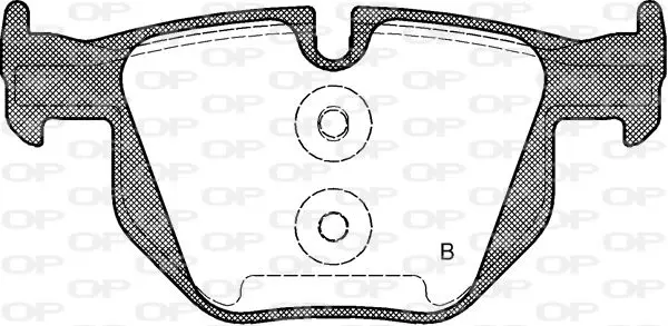 Handler.Part Brake pad set, disc brake OPEN PARTS BPA038170 2