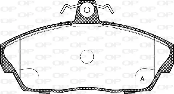 Handler.Part Brake pad set, disc brake OPEN PARTS BPA033710 1