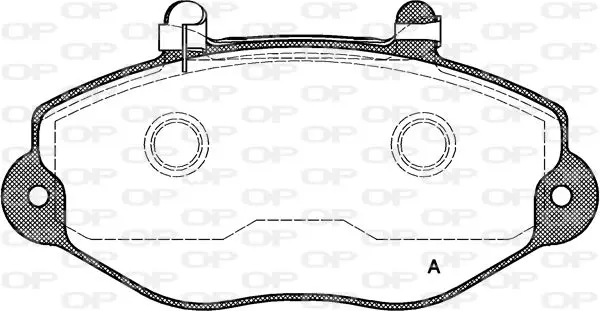 Handler.Part Brake pad set, disc brake OPEN PARTS BPA039202 1