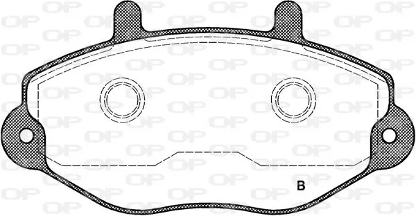 Handler.Part Brake pad set, disc brake OPEN PARTS BPA039202 2