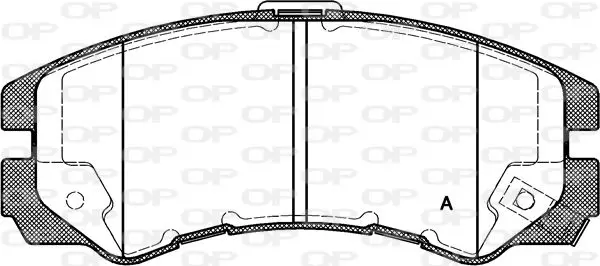 Handler.Part Brake pad set, disc brake OPEN PARTS BPA042522 1