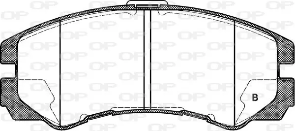 Handler.Part Brake pad set, disc brake OPEN PARTS BPA042522 2