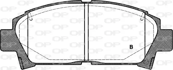 Handler.Part Brake pad set, disc brake OPEN PARTS BPA042702 2