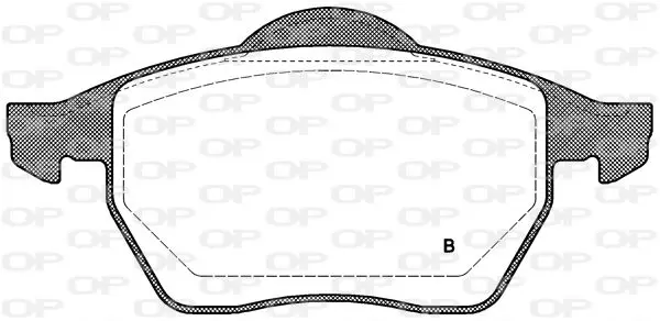 Handler.Part Brake pad set, disc brake OPEN PARTS BPA039050 2