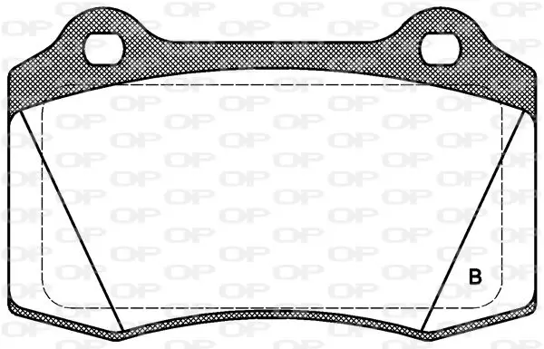 Handler.Part Brake pad set, disc brake OPEN PARTS BPA043422 2