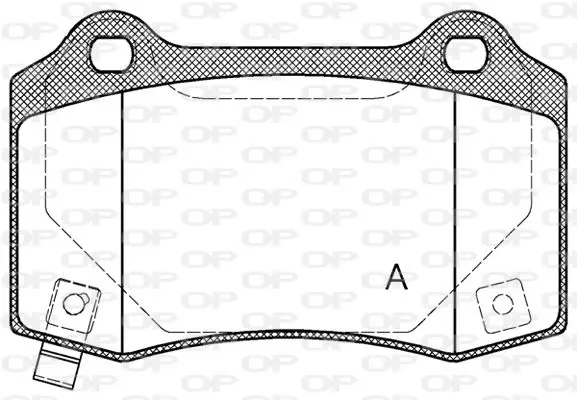 Handler.Part Brake pad set, disc brake OPEN PARTS BPA043454 1