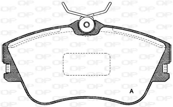 Handler.Part Brake pad set, disc brake OPEN PARTS BPA048000 1