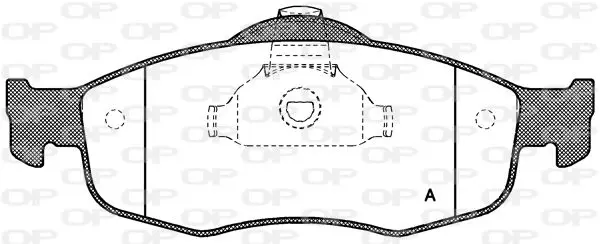 Handler.Part Brake pad set, disc brake OPEN PARTS BPA043200 1