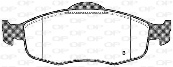 Handler.Part Brake pad set, disc brake OPEN PARTS BPA043200 2