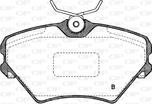 Handler.Part Brake pad set, disc brake OPEN PARTS BPA048502 2